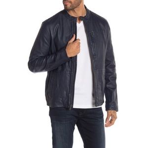 ⚡️FLASH SALE⚡️John Varvatos Leather Racer Jacket